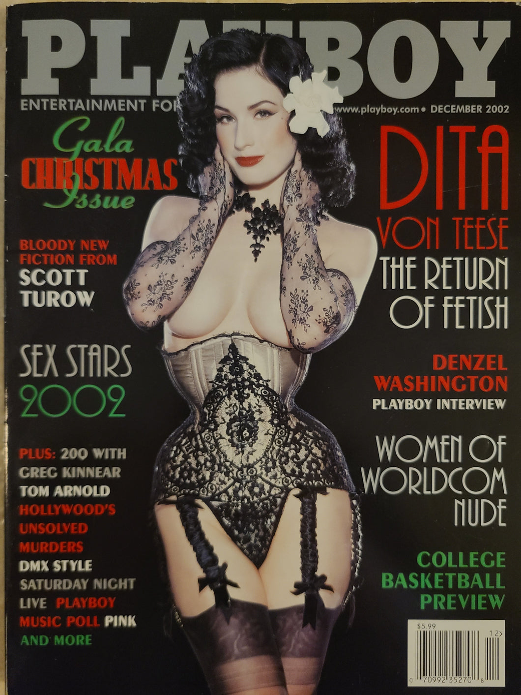 Playboy - December 2002 (Dita Von Teese)