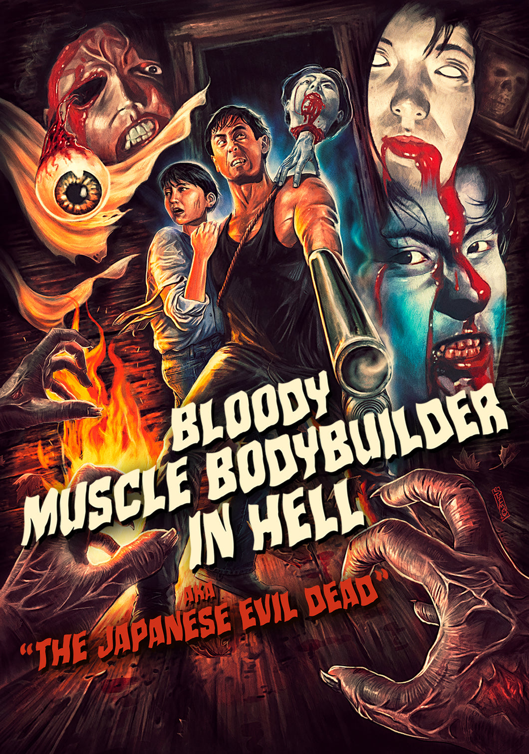 Bloody Muscle Body Builder in Hell